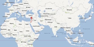 Локација Јордан на мапи света