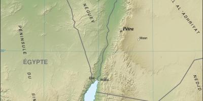 Карта Јордан Петра показује