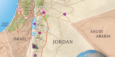 Краљевина Јордан мапи